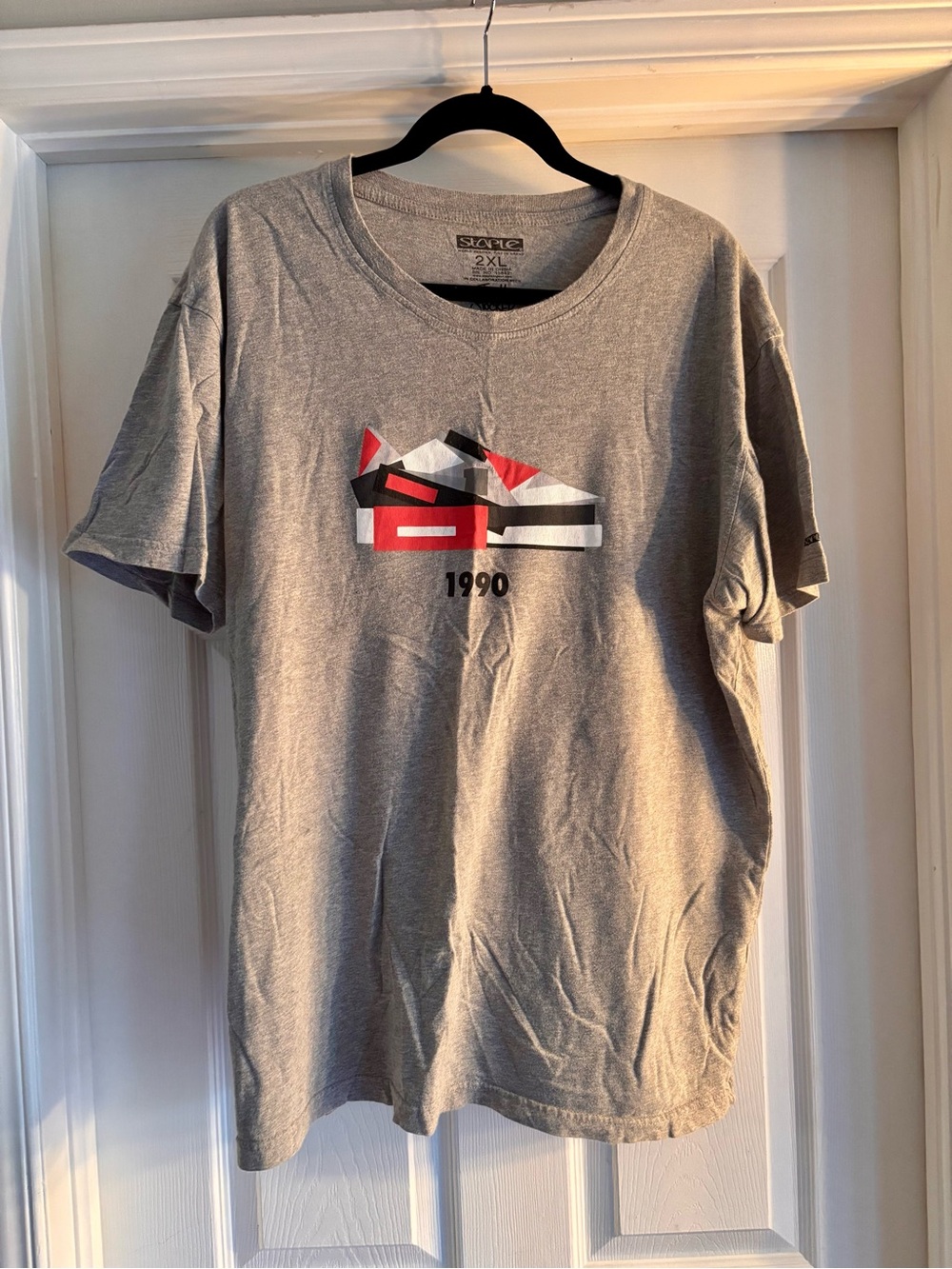 Staple Gray Short Sleeve Tee with 1990 Graphic